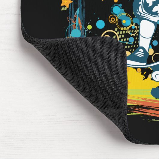 Skateboarder sk8er mousepad (Ecke)