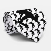 Skateboarder Skateboard Skateboard Silhouette Krawatte (Gerollt)