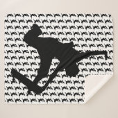 Skateboarder Skateboard Skateboard Silhouette Sherpadecke (Vorderseite (Horizontal))
