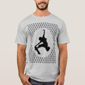 Skateboarder Skateboard Skateboard Silhouette T-Shirt (Vorderseite)