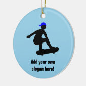 Skateboarder - Skater Boy Graphics - Fügen Sie ein Keramik Ornament (Links)