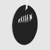 Skateboarder Skater Evolution Ornament (Vorderseite)