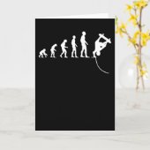 Skateboarder Skater Skate Evolution Funny Gift Karte (Gelbe Blume)