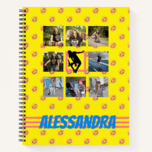 Skateboarder Smile Face Muster Fotovorlage