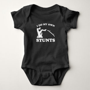 Skateboarder Stunts Spaß Skateboard Geschenk Baby Strampler