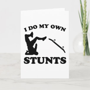Skateboarder Stunts Spaß Skateboard-Geschenk Karte