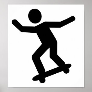Skateboarder-Symbol Poster