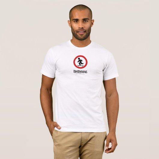 Skateboarder-T - Shirt ohne Bremsen (Vorne ganz)