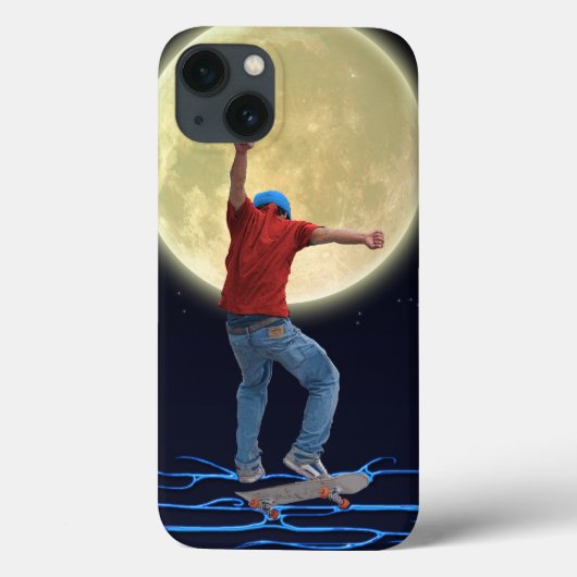 Skateboarder & Vollmond 2 Action Sportart Case-Mate iPhone Hülle (Rückseite)
