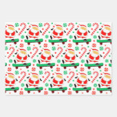 Skateboarder-Weihnachtsgeschenk Geschenkpapier Set (Vorderseite 3)