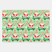 Skateboarder-Weihnachtsgeschenk Geschenkpapier Set (Vorderseite)