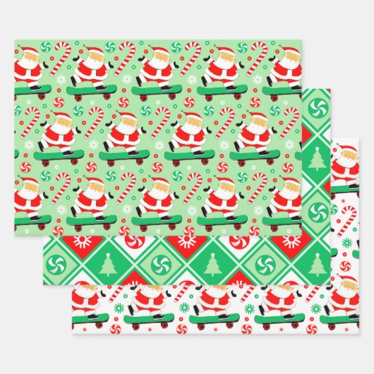 Skateboarder-Weihnachtsgeschenk Geschenkpapier Set (Set)