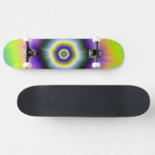 SkateboardExplosion in Gelb und Violett Skateboard (Horizontal)