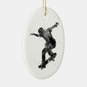 Skateboardfahren Keramik Ornament (Rechts)