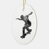 Skateboardfahren Keramik Ornament (Links)