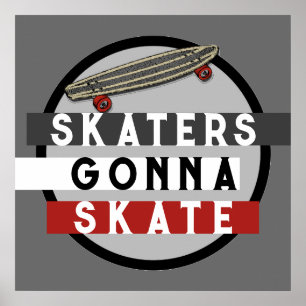 Skateboardfahren Poster