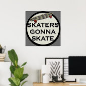 Skateboardfahren Poster (Heimbüro)