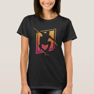 Skateboardfahren Retro Skater Skateboard T-Shirt