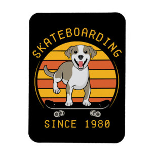 Skateboardfahren seit 1980 magnet