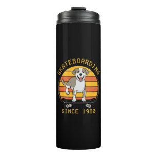 Skateboardfahren seit 1980 thermosbecher