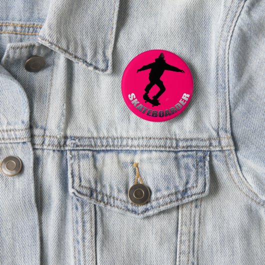 Skateboardfahrer Button (Beispiel)