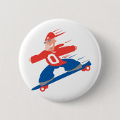 Skateboardfahrer Button (Vorderseite)