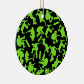 Skateboardfahrer-Collage Keramikornament (Rechts)