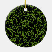 Skateboardfahrer-Collage Keramikornament (Hinten)