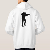 Skateboardfahrer Hoodie (Rückseite)