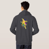 Skateboardfahrer-Kapuzenpulli Hoodie (Schwarz voll)