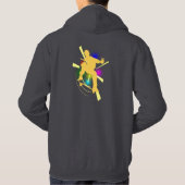 Skateboardfahrer-Kapuzenpulli Hoodie (Rückseite)