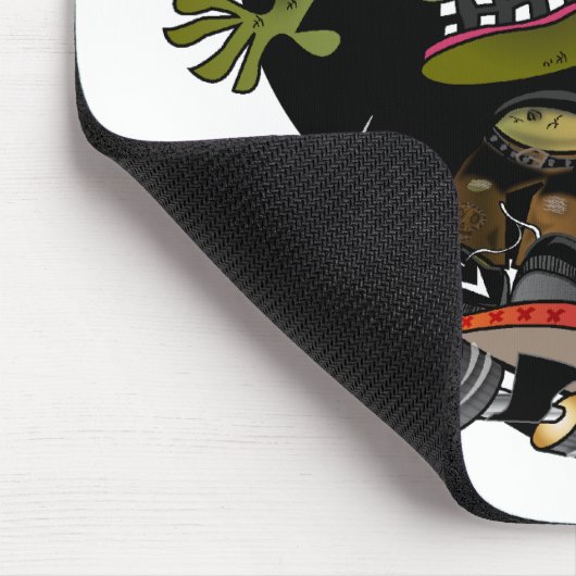 Skateboardfahrer Mousepad (Ecke)