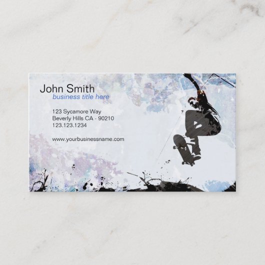 Skateboardfahrer-Schmutz-Visitenkarte Visitenkarte (Vorderseite)