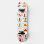 Skateboardfahrer Skateboard (Vorderseite)