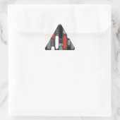 Skateboardfehler (GRB) Dreieckiger Aufkleber (Tasche)