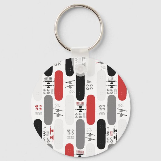 Skateboardfehler (GRB) Schlüsselanhänger (Vorderseite)