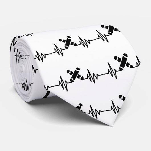 Skateboardfrequenz Krawatte (Gerollt)