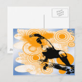 Skateboarding Air Postkarte (Vorne/Hinten)