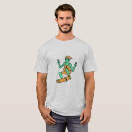 Skateboarding alien-T-Shirt T-Shirt
