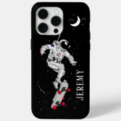 Skateboarding Astronaut Case-Mate iPhone Hülle (Rückseite)