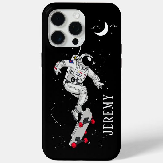 Skateboarding Astronaut Case-Mate iPhone Hülle (Rückseite)
