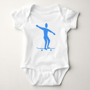 Skateboarding - Baby Blue Strampler