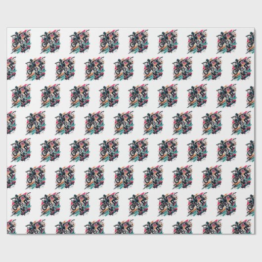 Skateboarding & BMX Geschenkpapier (Flach)