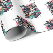 Skateboarding & BMX Geschenkpapier (Rolleneckpunkt)