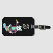 Skateboarding Chat Pizza Skaten essen Gepäckanhänger (Vorderseite (Horizontal))