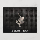 Skateboarding; Cool Black Postkarte (Vorderseite)