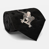 Skateboarding; Cooles Schwarzes Krawatte (Gerollt)