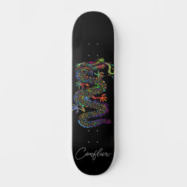 Skateboarding Deck ( Dragon ) Bright Color (Schwar Skateboard