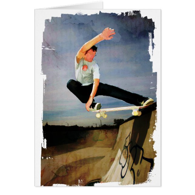 Skateboarding die Wand (Vorne)