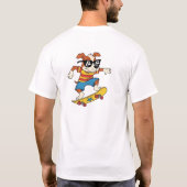 Skateboarding Dog T-Shirt - Retro 90s Cartoon   (Rückseite)